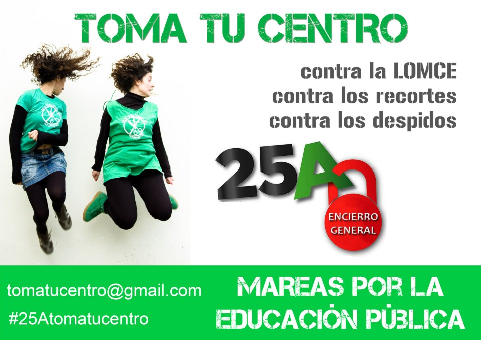 Huelgas de hambre, concentraciones con todos los sindicatos, encierros y día de la escuela pública