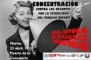 CONCENTRACIÓN POR LOS DERECHOS DEL COLECTIVO INTERINO. NO A LA PRECARIEDAD.