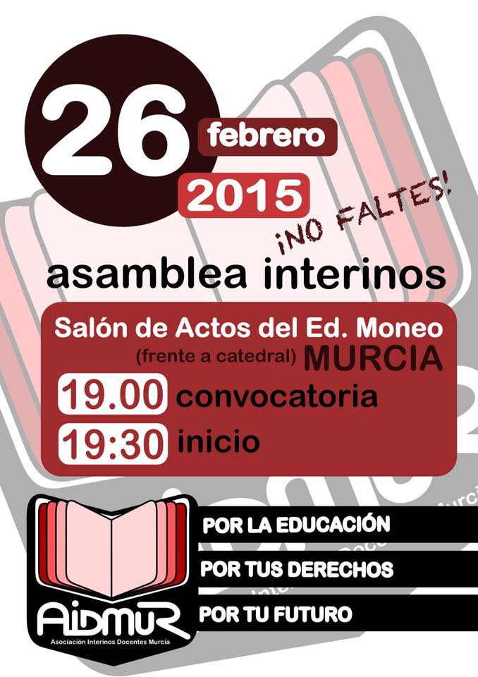 ASAMBLEA DE INTERINOS DE LA REGIÓN DE MURCIA.