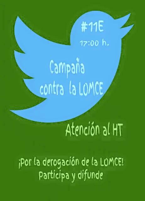 #LomceNoEduca: Un ´trending topic´ contra la LOMCE