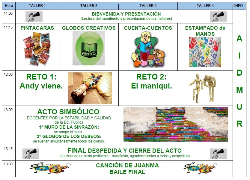 ACTIVIDADES SÁBADO 18 FEBERERO