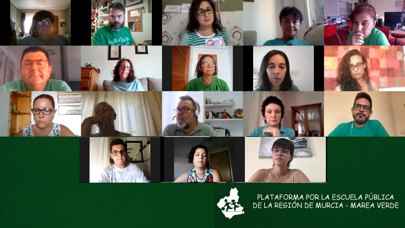 Plataforma por la escuela pública de la Región de Murcia ante el inicio de curso